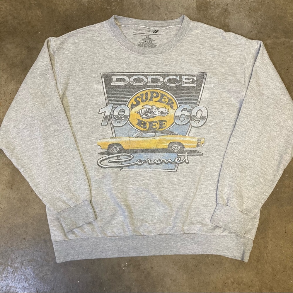 Dodge Super Bee Crewneck Sweater - Gray Size L